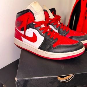 Women’s Red Air Jordan 1 mid